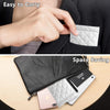 4 Pcs Squeeze Top Sunglass Case with Cleaning Cloth, Soft Leather Eyeglass Case Portable Sunglasses Pouch