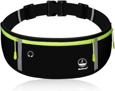 Slim Running Belt Fanny Pack, Exercise Waist Pack Runners Bag Money Belt Phone Holder for Running Hiking Cycling Workout
