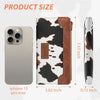 Cow Print Wallets for Women Bifold Credit Card Holder, Rfid Blocking, ID Window, Western Slim Wallet with Zipper Coin Pocket for Ladies, Cow Brown