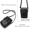 Myfriday Vintage Crossbody Phone Bag for Women, Small Leather Shoulder Purse and Handbag with Tassel&Rivet Decoration