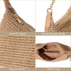 Women'S Straw Woven Beach Bag Summer Vacation Shoulder Purse