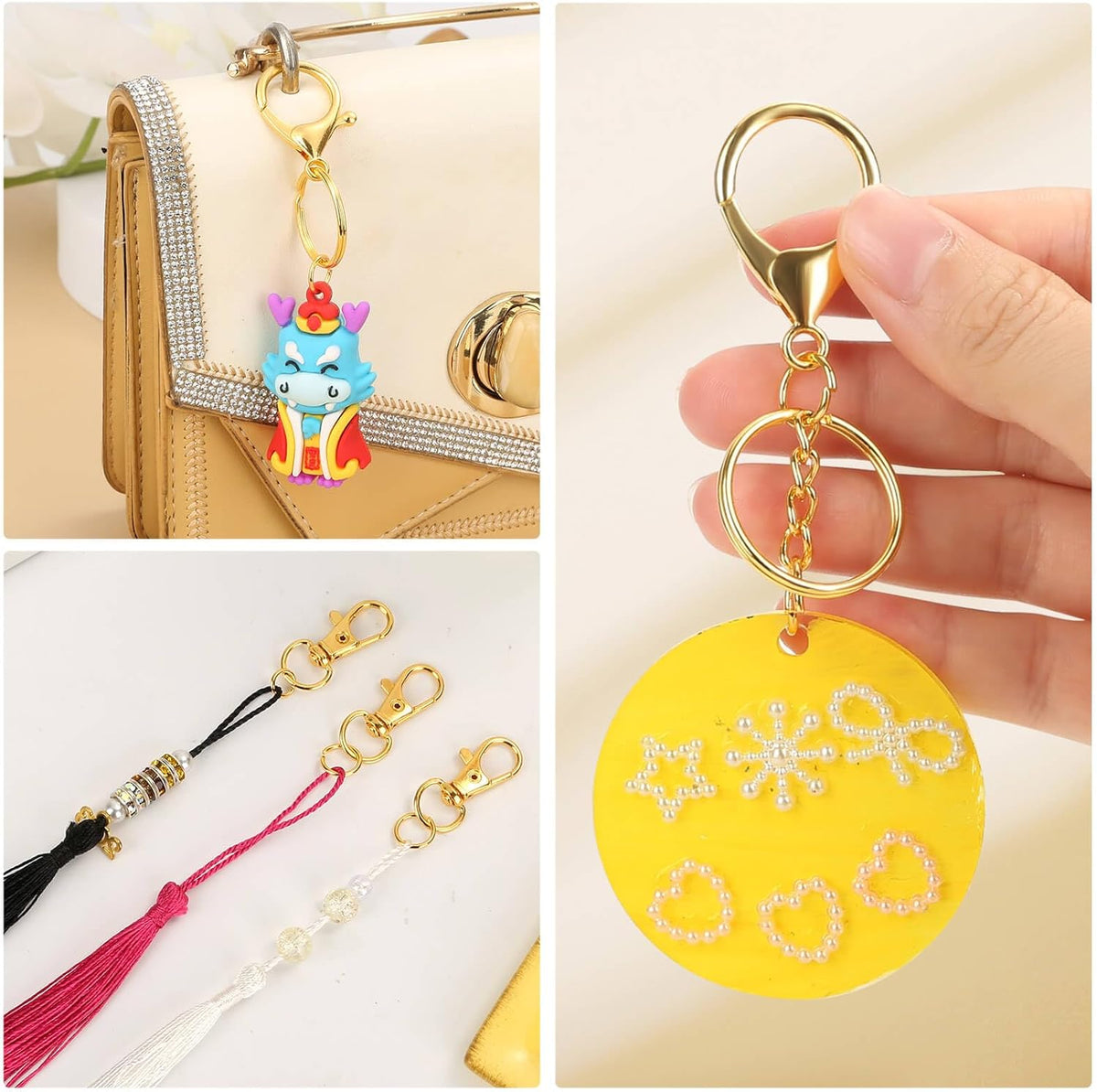 PAXCOO 300-Pcs Keychain Making Kit – Kinzd