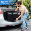 Blisstotes Collapsible Moving Bags - Heavy Duty Boxes with Zippers and Handles, Space Saving Packing Totes for Moving Supplies Storage (93L, 6-Pack, Black)