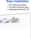 NIUBEE 8.5X11 Clear Acrylic Plexi Sign Holders with Double Sided Adhesive Tape, Wall Sign Memo Document Menu Holder for Office, Home, Store, Restaurant-No Drilling (6 Pack)