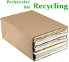 Bagdream Grocery Bags 12X7X17 Inches 100Pcs Heavy Duty Kraft Brown Paper Grocery Bags, Durable Recyclable Paper Barrel Sacks, for Gifts, Retail, Storage, Wrapping, Food Delivery