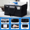 Blisstotes Collapsible Moving Bags - Heavy Duty Boxes with Zippers and Handles, Space Saving Packing Totes for Moving Supplies Storage (93L, 6-Pack, Black)