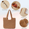 Beach Bags for Women - Summer Soft Large Woven Shoulder Purse Handbag, Beach Tote Straw Bag for Summer Vacation