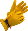 Kids Work Gloves Age 2-14, Extra Soft Deerskin Suede, Durable, Flexible Toddler Youth Genuine Leather Gloves for Kids Yard Work, Working, Gardening (Small, Yellow, 2-4 Years Old)