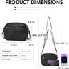 BOSTANTEN Quilted Crossbody Bags for Women Vegan Leather Purses Small Shoulder Handbags with Wide Strap