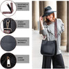 Viva Terry Vegan Leather Crossbody Fashion Shoulder Bag Purse with Adjustable Strap
