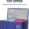 Moving Bags Heavy Duty Extra Large, Alternative for Moving Boxes & Moving Supplies, Storage Bag with Handles, Lid&Zippers, Packing Bags for Clothes, Camping & College Moving Essentials(Blue, 6 Pack)