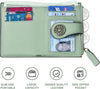 Small Wallet for Women Bifold RFID Blocking Card Holder Leather Wallets with Zipper Coin Pocket