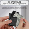 Carbon Fiber Wallet Money Clip for Cash and Credit Card, Super Slim & Light Minimalist Holder Clip for Men