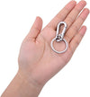 Hapeper Metal Keychains Keyring Key Chain Ring Holder Organizer for Home Car Keys, Key Finder, 2 Pieces