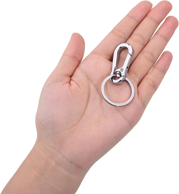 Hapeper Metal Keychains Keyring Key Chain Ring Holder Organizer for Home Car Keys, Key Finder, 2 Pieces