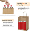 Bagdream Small Gift Bags 25Pcs 5.25X3X8 Kraft Brown Paper Bags with Handles, for Small Gifts, Birthday, Wedding Party Favor, Retail Merchandise Paper Sacks