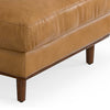 SIMPLIHOME Morrison Mid Century Genuine Leather Sectional Sofa, Sienna Full Grain Leather