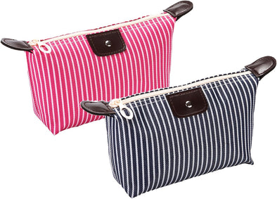 2 Pack Make up Bag,Travel Make up Bag,Toiletry Bag,Nylon Cosmetic Bag,Light Pink Makeup Bag,Skin Care Bag,Preppy Makeup Bag,Make up Bag for Traveling,Tiny Makeup Bag,Trendy Makeup Bag