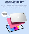 Compatible for Ipad 11Th 10Th Generation Case with Keyboard, Folio Cover with Pencil Holder, Multi-Touch Trackpad, 7 Color Backlit, Detachable Keyboard for Ipad (A16) 11Th/10Th Gen (Navy Blue)