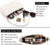 NIUEIMEE ZHOU Shoulder Bag for Women Retro Vegan Leather Classic Tote Handbags Purses with Zipper Closure