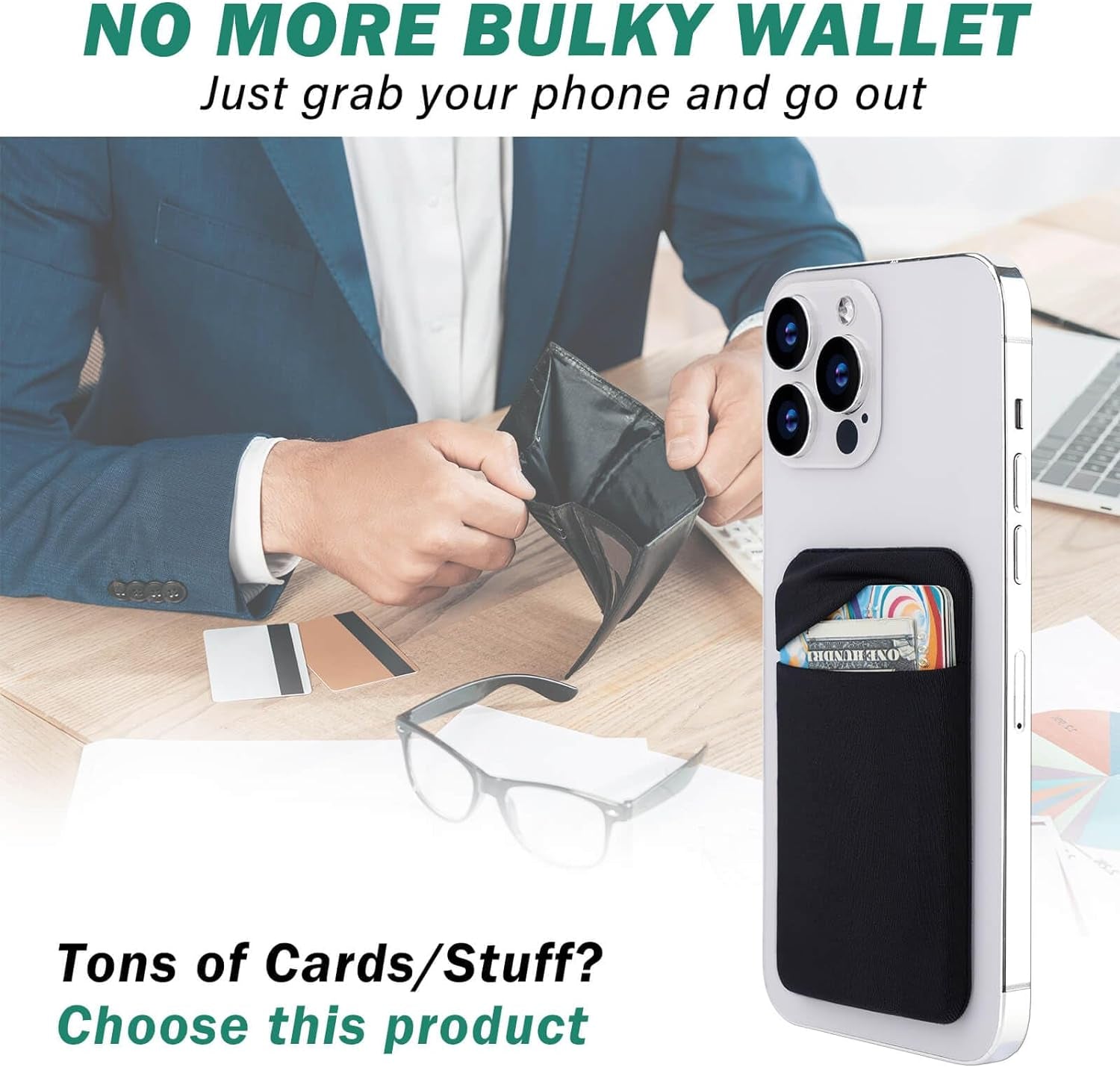 phone sleeve for cards Fulgamo Phone Card Holder