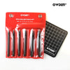 Professional 6Pc Leather Hollow Punch Set, Size 1.0-5.0Mm, Black, Steel, Manual, 6 Holes, Free Mini Cutting Mat