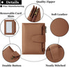 Small Wallet Women RFID Blocking Soft Leather Bifold Compact Card Holder Wallet for Women with Zipper Coin Pocket 4 ID Window