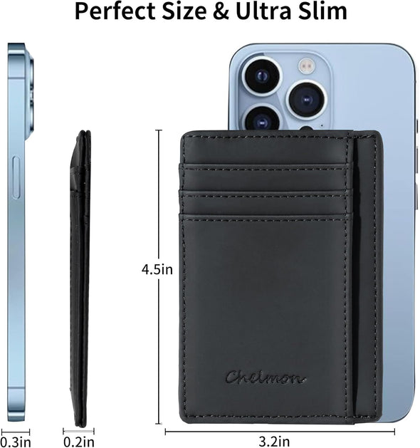 Slim Wallet for Men, Minimalist Front Pocket RFID Blocking Credit Card Holder