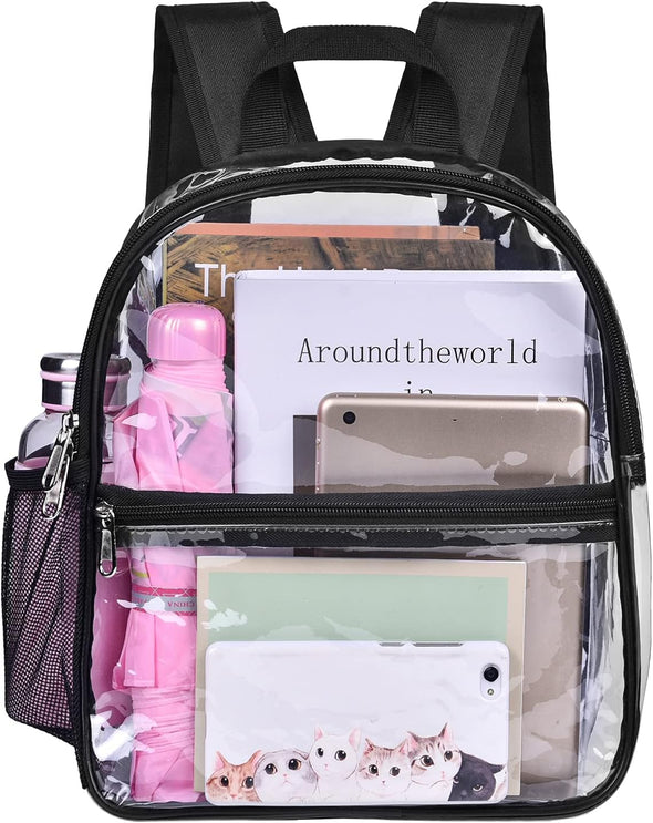 USPECLARE Clear Backpack for Stadium Approved 12×6×12, Water Proof Clear Bag for Stadium Events and Concert Work Sport Event