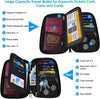 Travel Passport Wallets, Airtag Lightweight Family Passport Holder with RFID Blocking Passport Cover Case Waterproof Bag Document Organizer for Men and Women