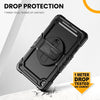Timecity Case for Samsung Galaxy Tab A9+/ A9 plus 11 Inch, Full-Body Protective with Screen Protector, Rotating Stand, Hand/Shoulder Strap for Galaxy A9+ Tablet (SM-X210/X216/X218)- Black