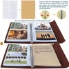 Photo Album 4X6 160 Photos, Leather Photo Albums with Writing Space with 30 Writing Paper, Travel Family Wedding Kids Graduation Ultrasound Baby Picture Album Scrapbook Photo Album