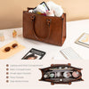 Laptop Bag for Women, 15.6 Inch Laptop Tote Bag Vintage Work Bags for Women Computer Bag Office Briefcase Handbag