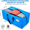 Alexhome Heavy Duty,Extra Large Packing Bags for Moving,Reusable Plastic Moving Totes,Clothes Storage Containers,Moving Supplies Bins,Compatible with Ikea Frakta Cart (Blue,Set of 5)