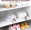 Hoewina Transparent Shoe Bags for Travel with Rope 8PCS Large Clear Shoe Bag Storage 11.8In X 15.7In Portable Travel Shoe Bags for Men and Women