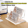 Business Card Holder for Desk 2 Tier 2 Slots, Clear Acrylic Business Card Display Stand for Women and Men, Organize 100 Cards-1 Pack (2 Slots-H)