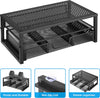 Simple Trending Metal Monitor Stand Riser and Computer Desk Organizer with Drawer for Laptop, Computer, Imac, Black