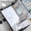 EOOUT 20Pcs Mesh Zipper Pouch 8 Sizes Waterproof Zipper Bags, Plastic Travel Pouch for Board Game Travel Storage School Supplies Office Appliances Home Organize
