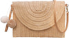 Dailyacc Straw Shoulder Bag for Women Woven Purse Beach Envelope Clutch Straws Wallet