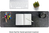 Felt Desk Mat | Computer Mat for Desk(36X12Inches) | Large Felt Mouse Pad and Keyboard Mat | Desk Protector for Office | Dark Gray