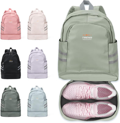 Coofay Gym Backpack for Women Men Gym Bag for Women Athletic Sports Backpack with Shoe Compartment Workout Bag Lightweight Waterproof Backpacks