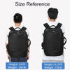 Hanples Travel Backpack for Women Men, Large Carry on Person Item Luggage Backpack, TSA Flight Approved 17.3 in Laptop Bag, Waterproof anti Theft Casual Hiking Bag (Black)