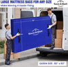 Mattress Bags for Moving - Extra Thick & Durable Queen Mattress Cover for Moving - Reusable Waterproof Tarp Mattress Protector with Heavy Duty Handles (82’’X62’’X15’’ Queen Size)
