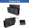 LUKETURE Desk Side Storage, 2 Tier Steel Hanging Organizer, No Drill Side Desk Organizer, Laptop Holder, with Pen Holder, Hanging Table Storage for Office Home, Fits Flat Edge Tables 0.3" to 2.8"