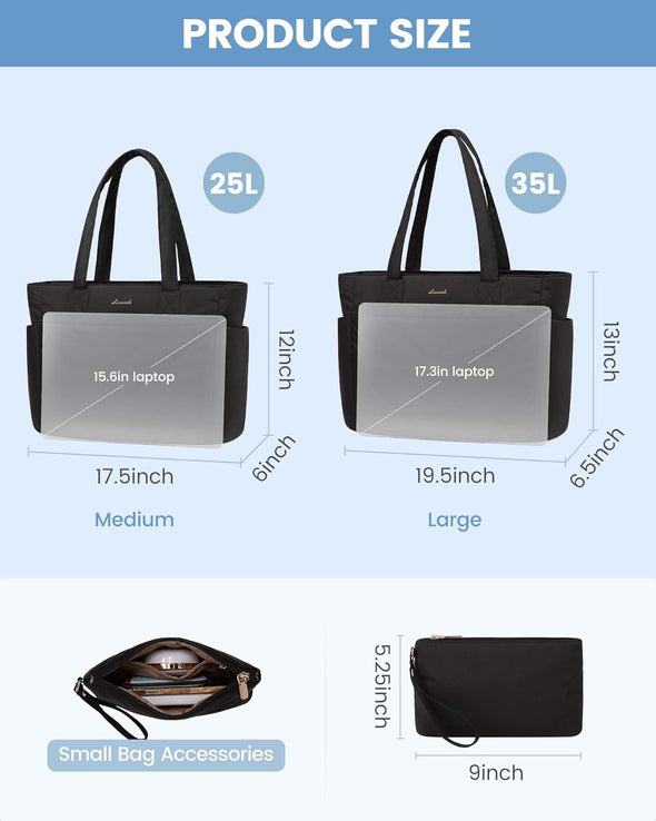 LOVEVOOK Tote Travel Bag for Women, Puffer Work Handbag with Zipper for Teacher Nurse, Quilted Laptop Shoulder Gym Bag Cute