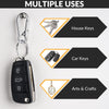Rainspire Key Ring Keychain Keyrings Key Chain Holder Clip Key Organizer Key Chain Ring for Men and Women, 3 Pack, Silver
