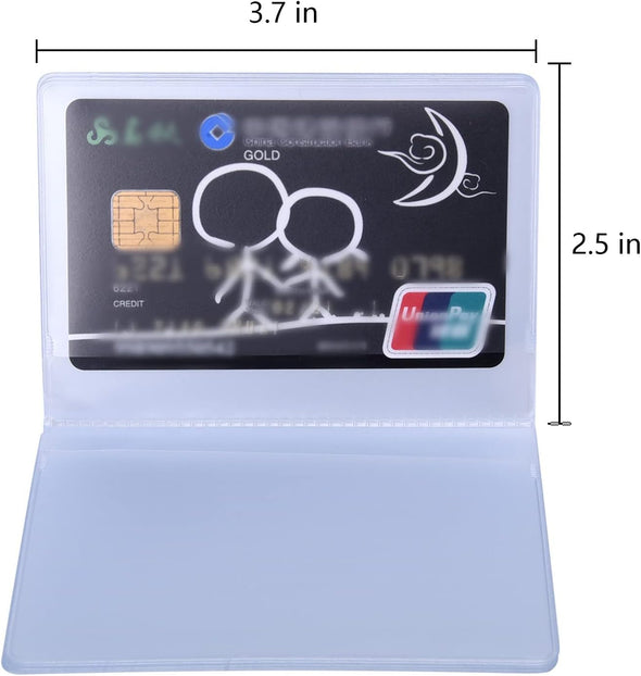 Shappy 2 Pieces Plastic Wallet Insert Credit Card Holder with 10 Page 20 Slots and 10 Page 10 Slots, Transparent