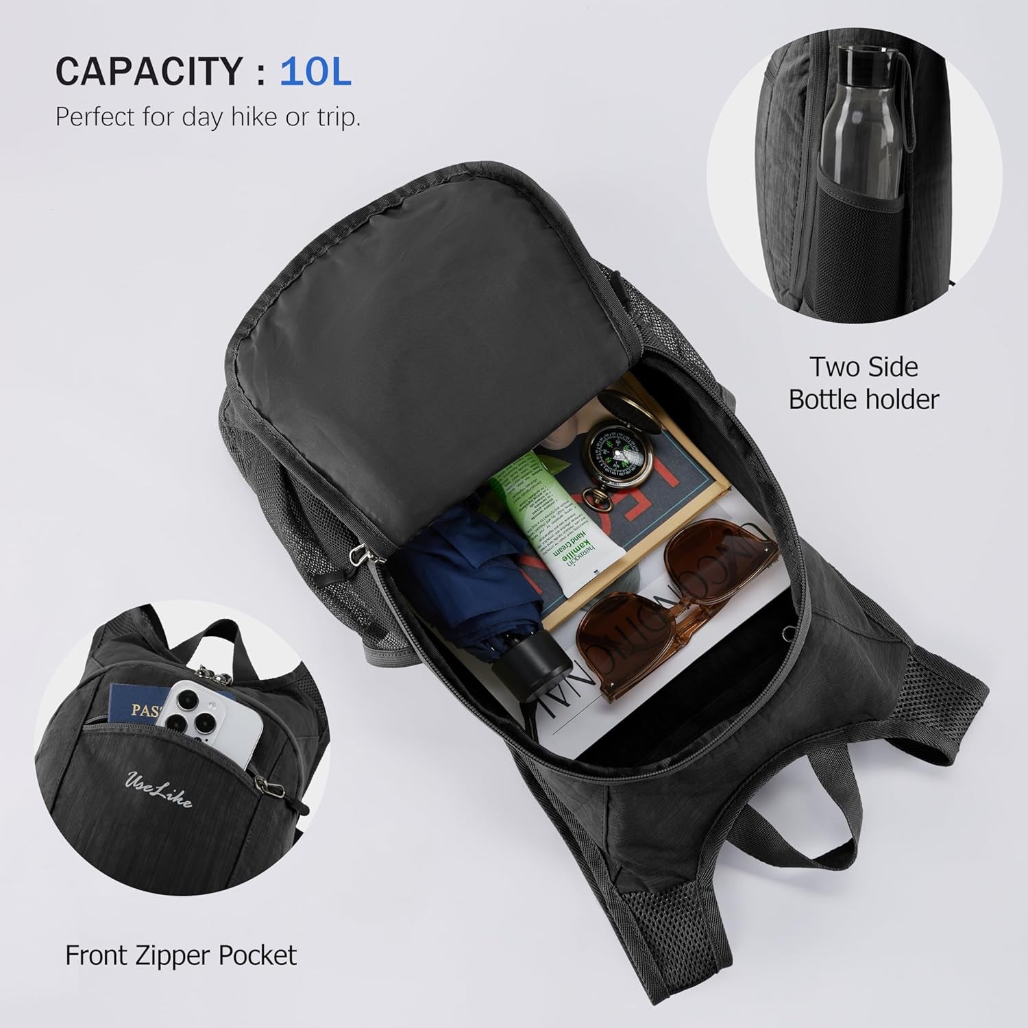 Uselike 10L Hiking Backpack Uselike 10L Hiking Backpack