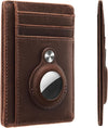 Hawanik Slim Minimalist Front Pocket Air Tag Wallet, RFID Blocking Card Holder Wallet with Airtag Holder