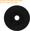 Earpads Sweater Cover Protectors with Stretchable Knit Fabric for Beats Studio 3/2 Bose QC35 25 15 Headphones and Other Headsets with 3-4 Inch Ear Cushions [ 2 Pairs ] (Black)